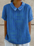 Greta | Geometric-stripe shirt